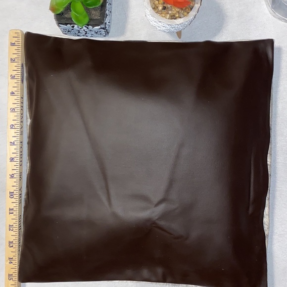 New Handmade Real Cowhide Leather Pillow Cover Black & White Hair On - Picture 2 of 4